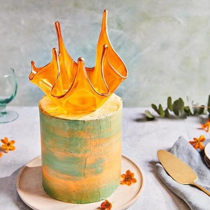 Banan- Isomalt Crystal Candy / Isomalt Dekorasi Kue Gula Dekorasi Kue