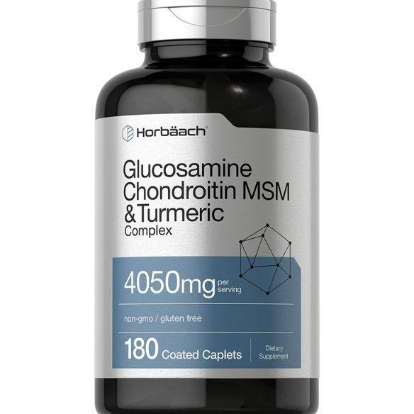 Horbaach Glucosamine Chondroitin MSM & Turmeric Complex + Hyaluronic Acid  Advanced