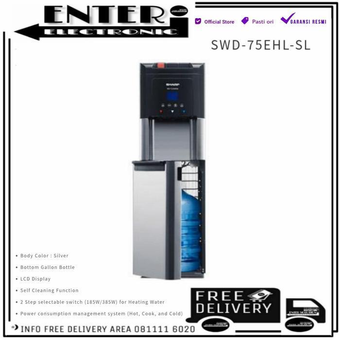 SHARP SWD75EHL SL - SHARP BOTTOM DISPENSER GALON BAWAH SWD 75EHL SL