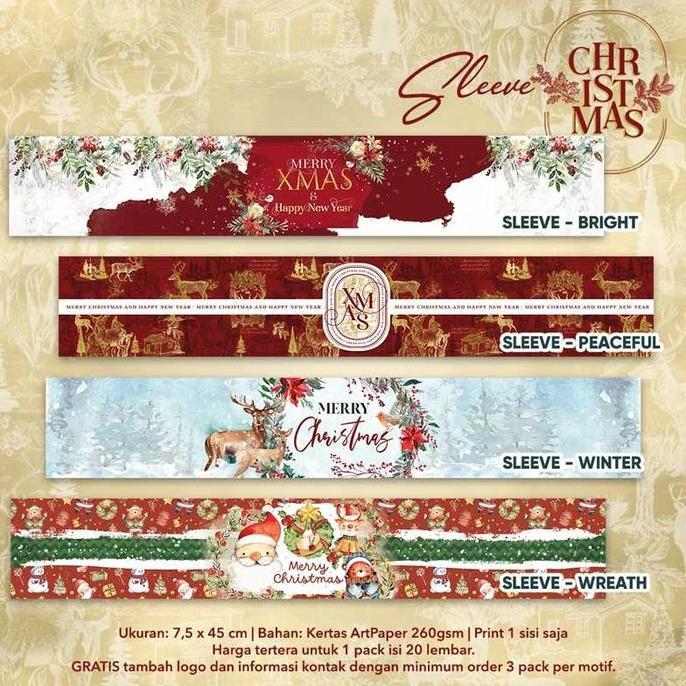 HOT SALE Sleeve Belt Pita Kertas Sabuk Label Box Hampers Parcel Natal Paperbelt