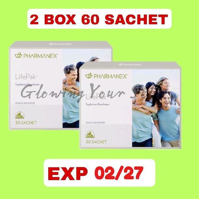 SUPLEMEN KESEHATAN LIFEPAK MULTIVITAMIN 2 BOX 60 SACHET - LIFE PACK