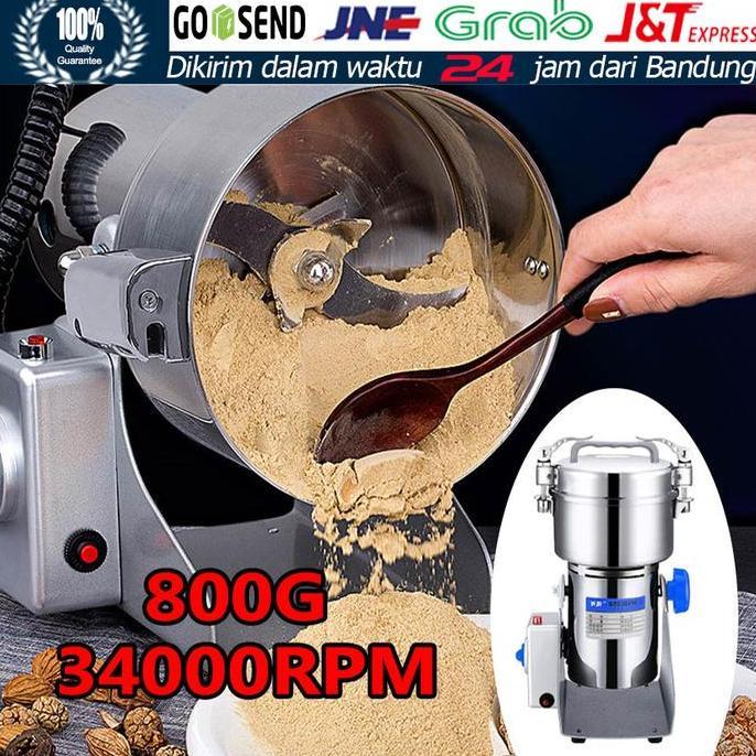 800G 34000RPM Mesin Giling Tepung Serbaguna Miller Mesin Penepung