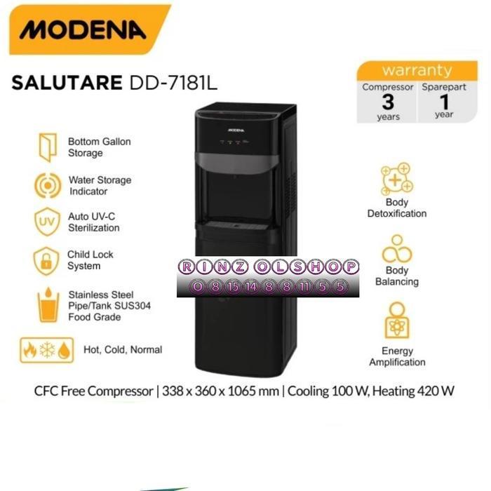 DISPENSER AIR MODENA DD 7181L GALON BAWAH 3 TOMBOL DD7181 DD 7181
