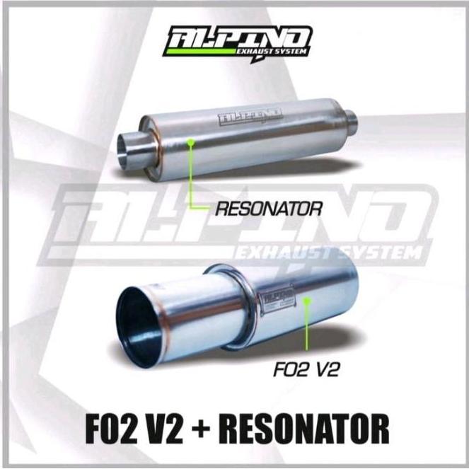 KNALPOT MOBIL ALPINO EXHAUST V02 AND RESONATOR ORIGINAL DAN TERPERCAYA