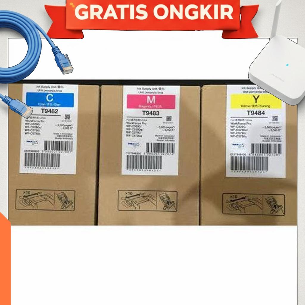 Tinta Epson T948 Color - Tinta Printer Wf C5290 Wf C5790 Original