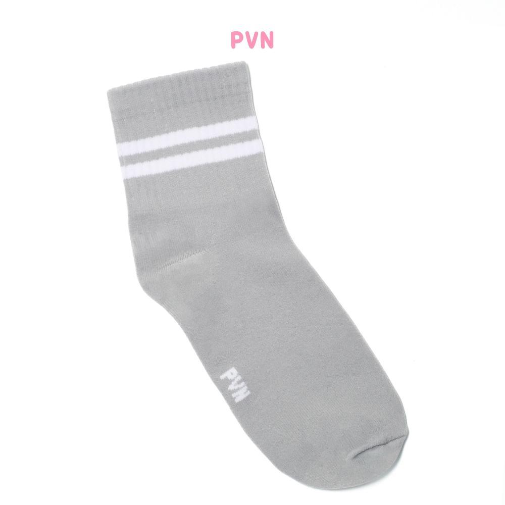 TGC-1924 PVN Kaos Kaki Casual Abu Putih Hitam Pink 002 Original
