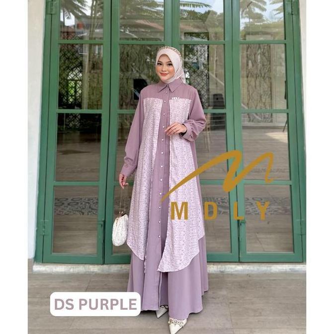 Murah Baju busana muslim  wanita Rowey Dress by MDLY Non COD