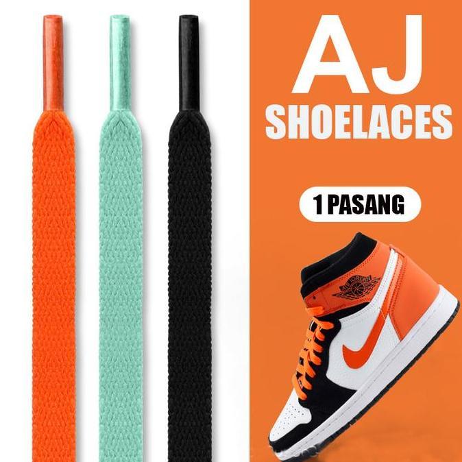 Tali Sepatu Flat 140cm Cocok untuk tali sepatu AJ1, sepatu basket AJ4, Sepatu High dan Low, AF1 mura