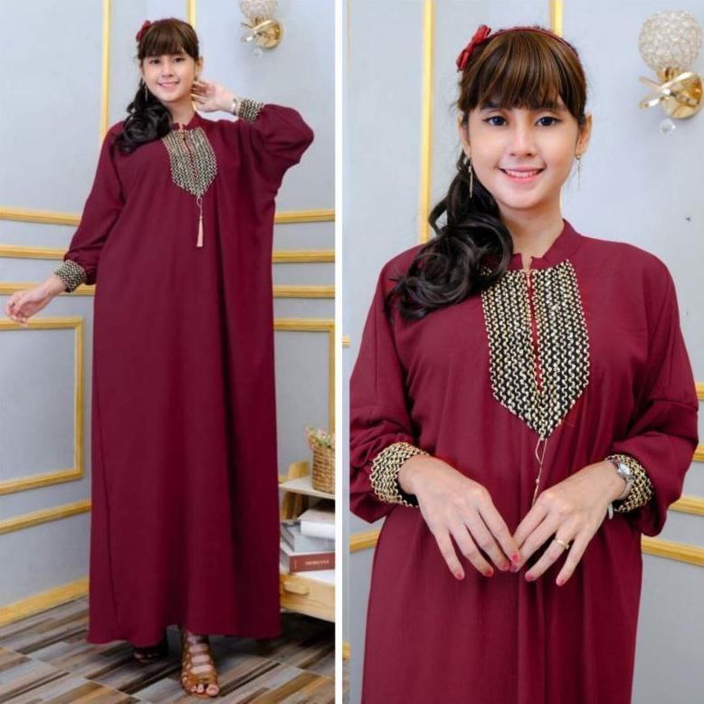 NEW PRODUCT Kaftan Sultan Polos Gamis Renda Super Jumbo Dress Kaftan Premium Abaya Arabian Wanita Mu