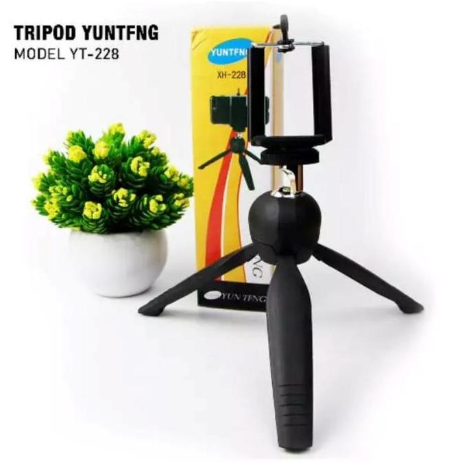 DB91 - Tongsis Tripod Remote Bluetooth Selfie Stick 4 in 1 VIP P20S Holder Jepit HP Kaki Stabilizer 