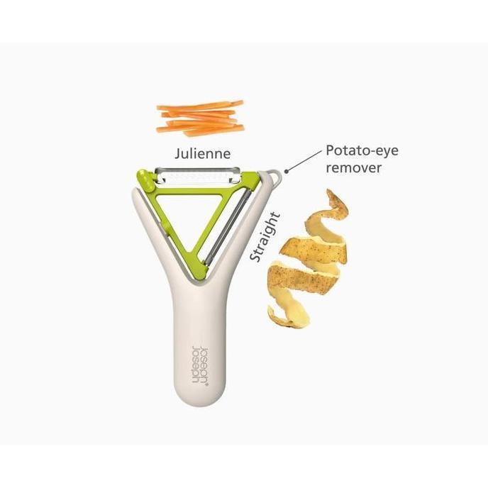 Joseph Joseph Switch 2-in-1 Peeler (Stone/Green)