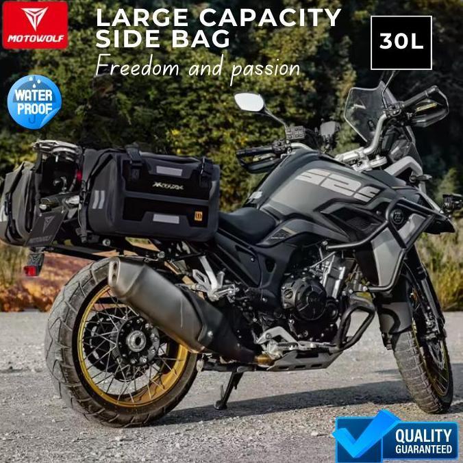 Motowolf Side Bag Motor Touring Waterproof Tas Motor Multifungsi