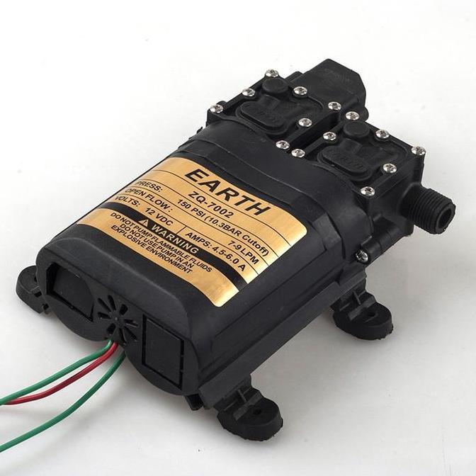 POMPA AIR DC HIU 12 VOLT DOBEL PUMP EARTH 150 PSI