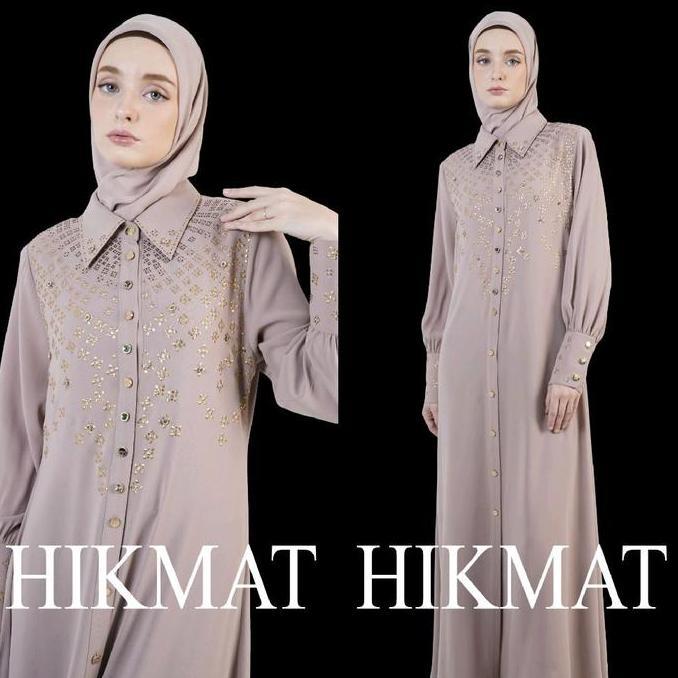 Murah Neniku Abaya Hikmat Fashion A3046 LtBrown Non COD