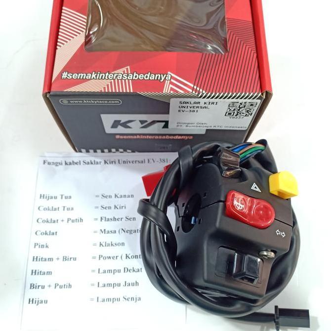 saklar kiri ktc kytaco ev-381 universal/ saklar kiri hazard ktc kytaco