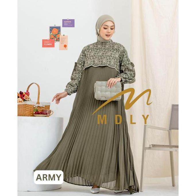 Murah Baju gamis wanita muslim Shabby Dress by MDLY Fit Mewah Non COD