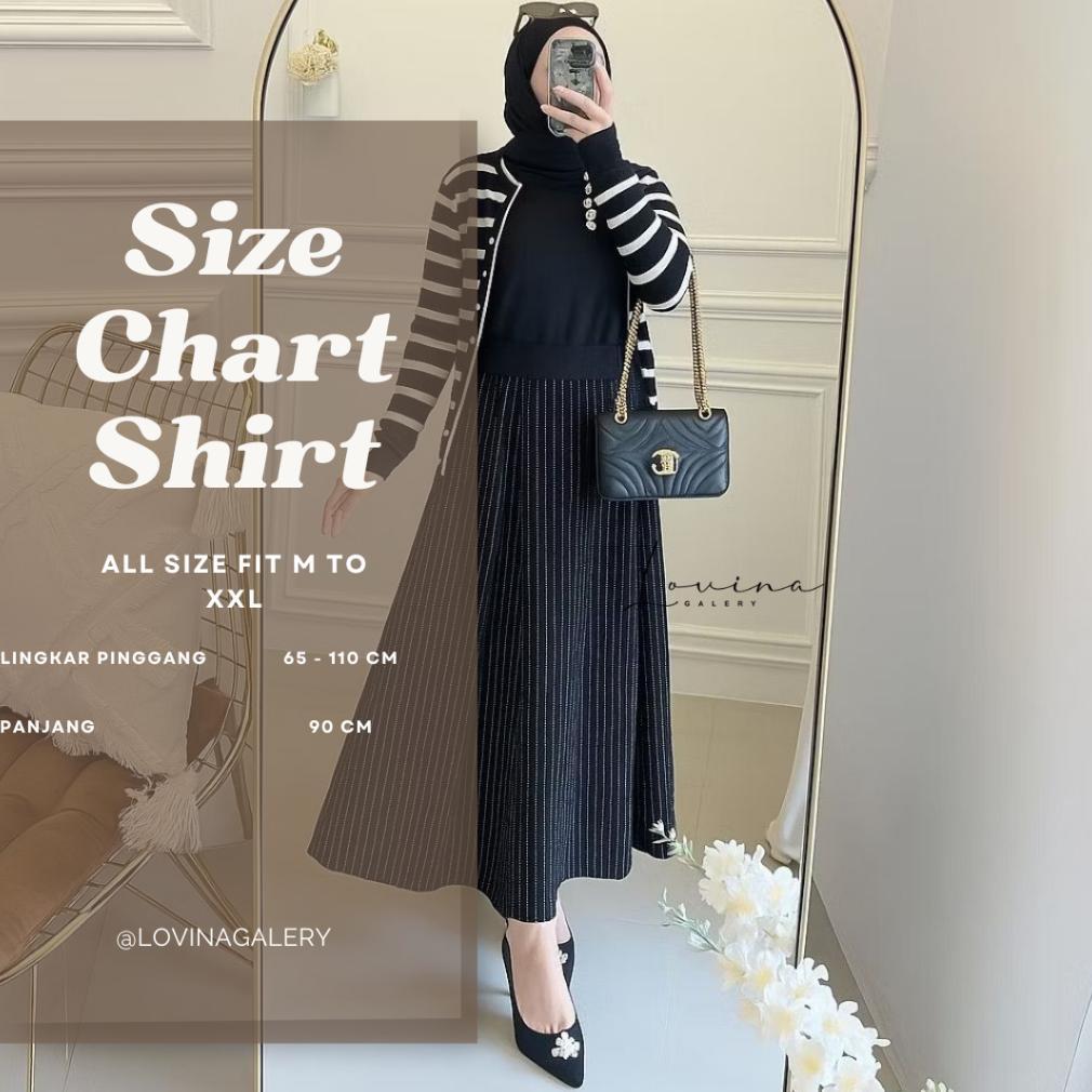 BIG PROMO LOVINA - Rok Rempel - Rok Korean Style Wanita Kekinian - Rok Salur - Rok Lucu Wanita Korea