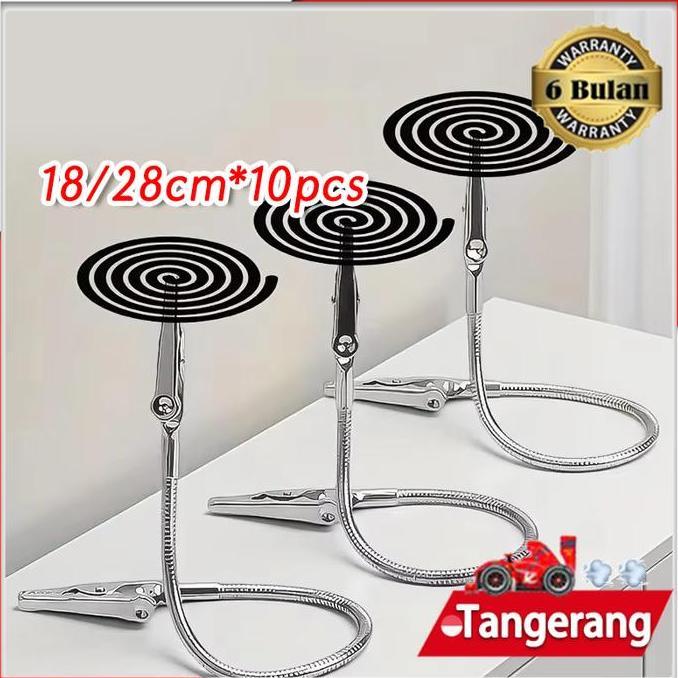 SIMATEKNO 10pcs Kepala Ganda Klem Stainless Steel / Capit Buaya Berbahan Steel Dengan Kabel 18cm/28c
