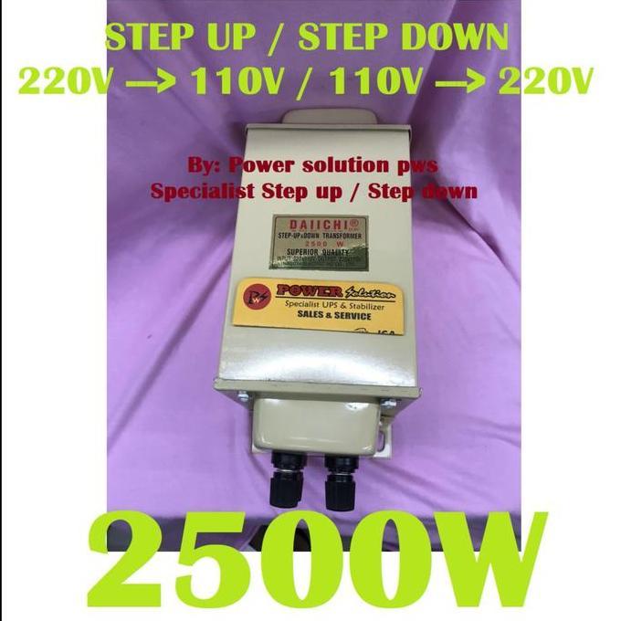 STEP UP STEP DOWN DAIICHI 2500W 220 ke 110V Atau 110V ke 220V