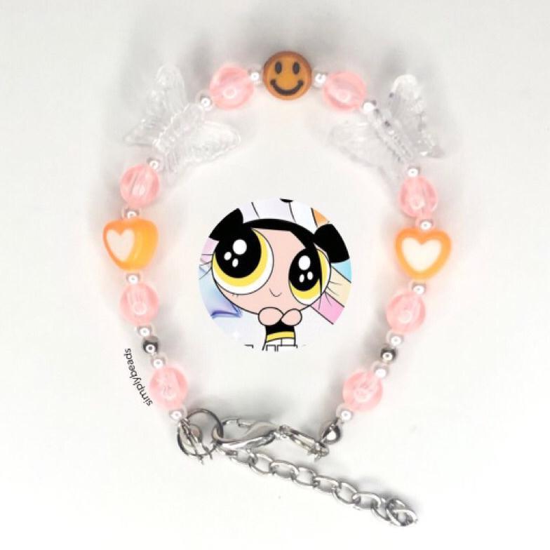 powerpuff girls new jeans bracelet | gelang powerpuff | gelang manik powerpuff