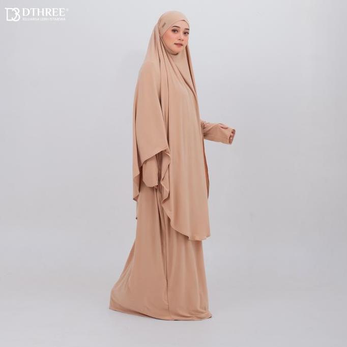 Dthree - Abaya Sahiera Syar'i Set I Abaya umroh I Abaya Haji | Abaya Set Jersey Korea | Abaya Jersey