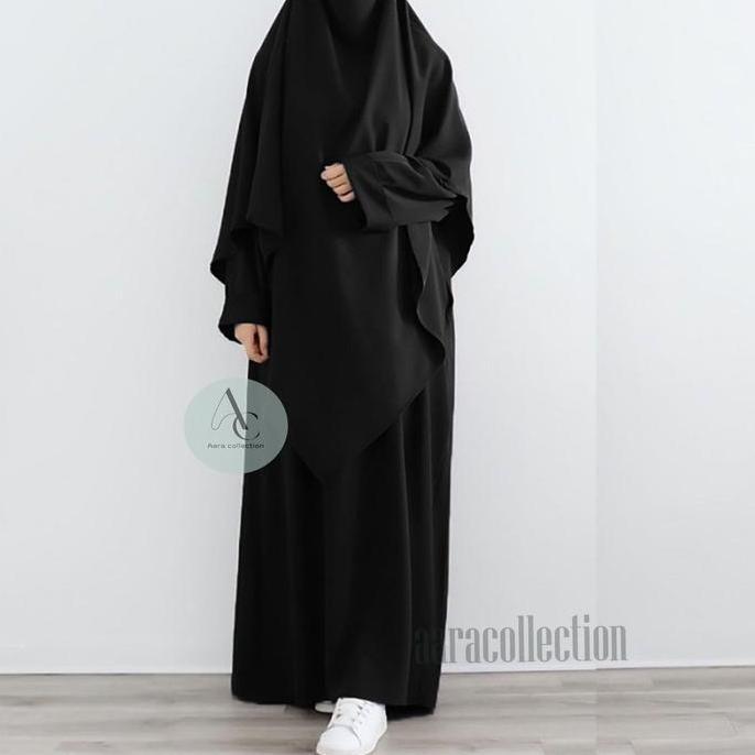 Murah (BIsa COD) Aara Collection Baju Gamis Abaya Turki Wanita Muslim Kekininan Wolfis Premium Ukura