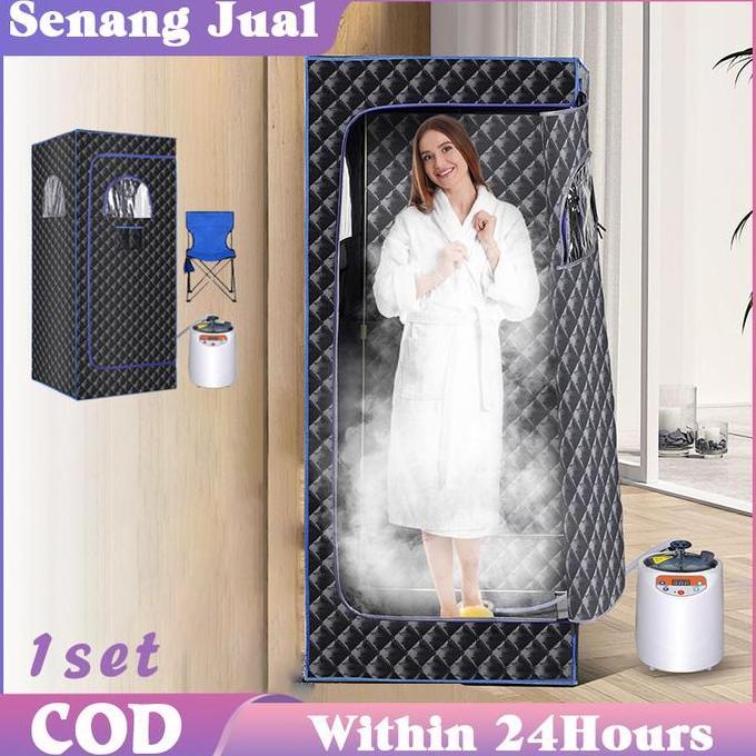 TOEVSKY Kotak Sauna Full Body Portable / Alat Sauna Di Rumah / Alat Pelangsing Tubuh