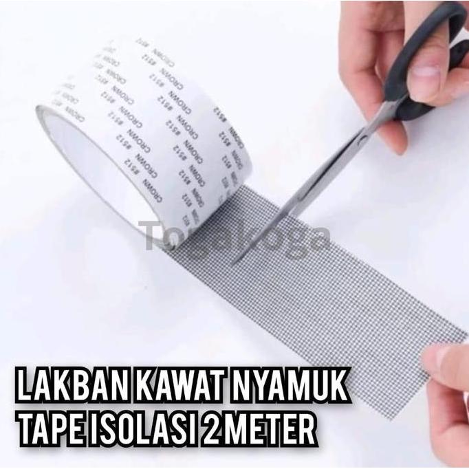 CROWHEAY Lakban Kawat Nyamuk Tape Isolasi Jaring Penambal Kawat Jaring Nyamuk