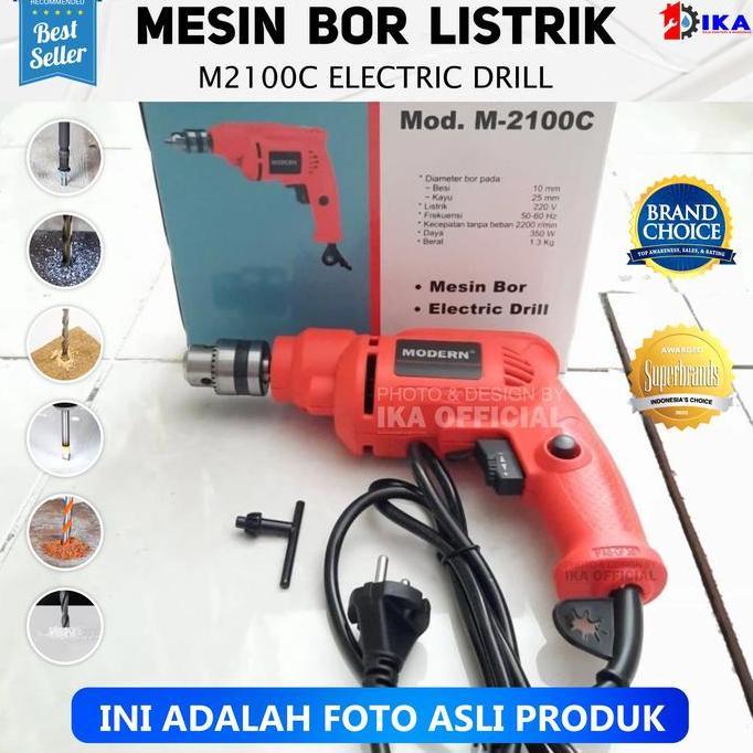 NAKATEKNO Modern M-2100C / Modern m2100c / Mesin Bor Modern M 2100 C / Mesin Bor 10mm Modern M2100C 