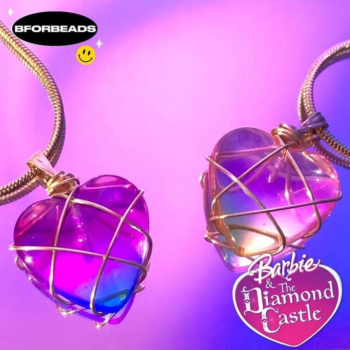 [Ready stock] New edition barbie the diamond castle necklace