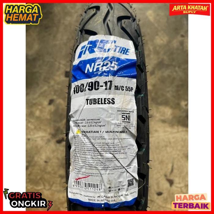 Exclusive Ban Tubeless Ring 17 Ukuran 100/90-17 Ban Belakang Verza Merk Irc Ori New Produksi Terbaru