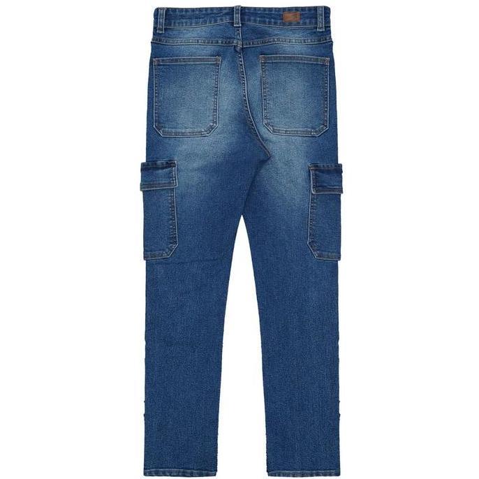 3Second Celana Cargo Denim Panjang Pria Slim Fit Ascent HP-C030325 (TERBAIK) (TERBARU) (TERMURAH)