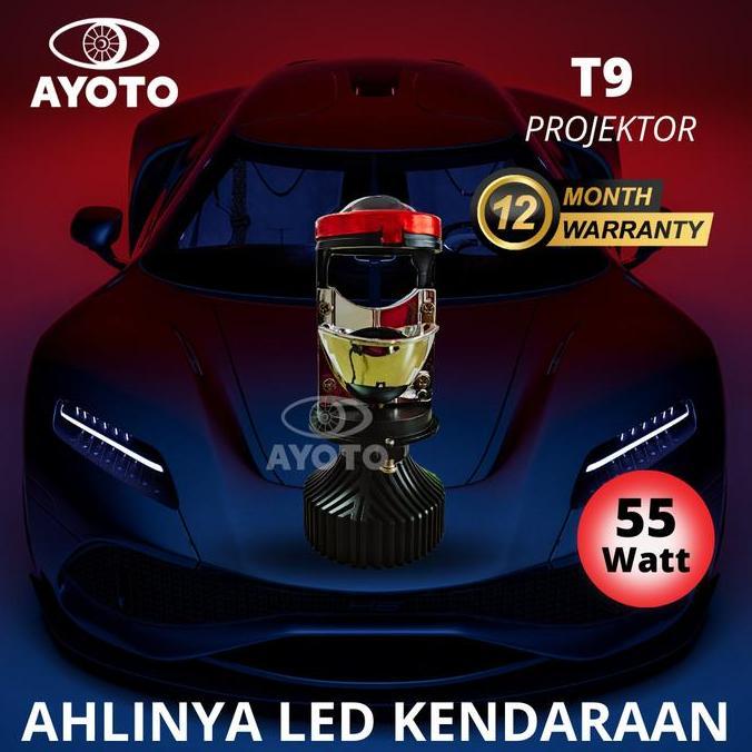 BEBAS ONGKIR - Lampu Utama Mobil T9-H4 AYOTO Hi/Lo 36W/18W 8000LM/4000LM 6000k