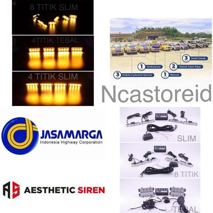 TERLARIS - STROBO GRILL JASAMARGA KUNING BERKUALITAS TERANG DAN BERGARANSI