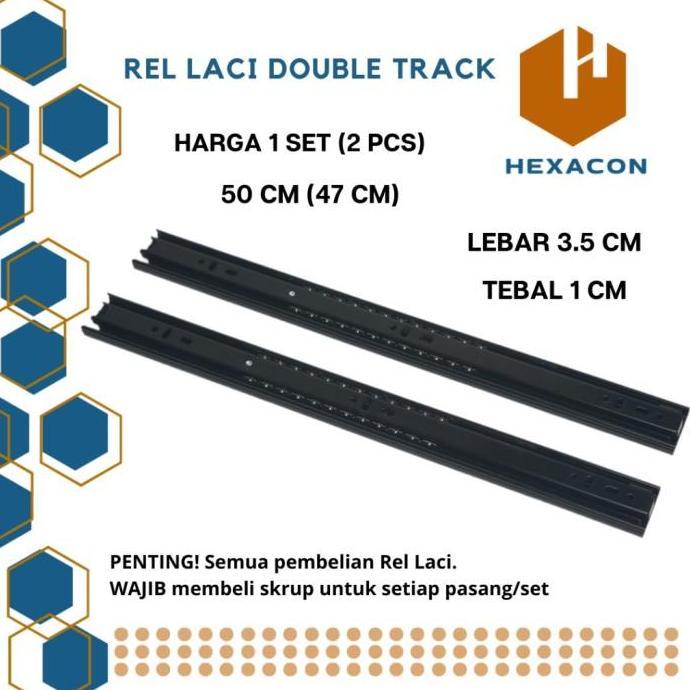 Rel Laci Double Track 50 cm
