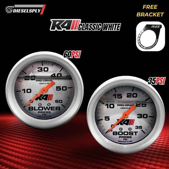PROMO DISKON - Boost Meter R4 Classic 60 PSI Innova/Fortuner/Pajero FREE Bracket