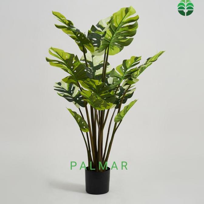 Terlaris Tanaman Monstera Varigata Artificial Pohon Plastik Palmar
