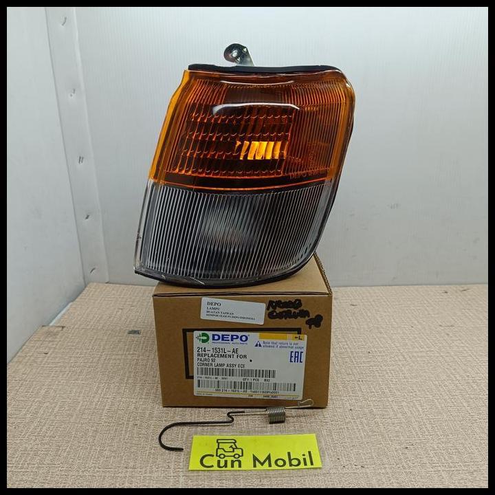 TERBARU LAMPU SEN DEPAN PAJERO SPORT 1992 214-1531 MERK DEPO 