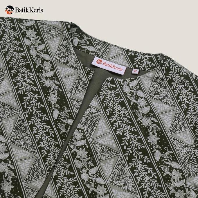 Batik Keris Outer Batik Lengan 3/4 Motif Keris Sekar Lereng (TERBAIK) (TERBARU) (TERMURAH)