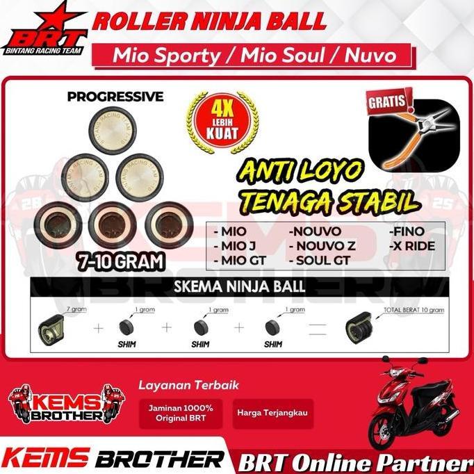NINJA BALL BRT ROLLER BRT MIO FINO MIO J NOUVO MIO SOUL GT XRIDE SUPER ROLLER BRT ORINAL NINJABALL