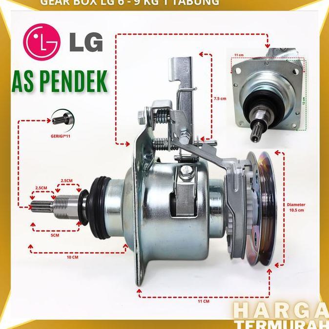 TERBARU - GEAR BOX MESIN CUCI LG 1 TABUNG | GEAR BOX AUTOMATIC LG | GEAR BOX LG