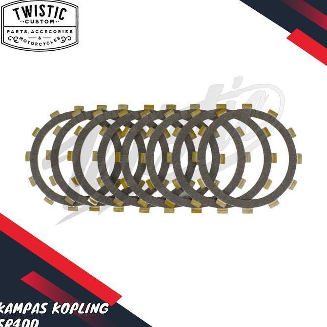 Kampas Kopling Clutch Set 8 Pcs Motor Yamaha Sr 400 500 Sr400 Sr500 Tt Xt 500 Termurah