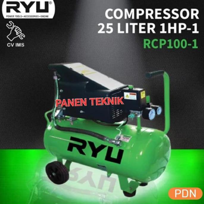 Murah Ryu Rcp 100-1 Compresor Ryu 1 Hp Kompresor Udara Listrik 1 Pk Rcp100-1