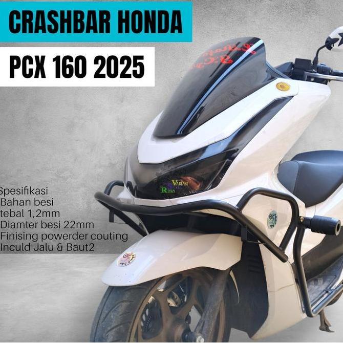 Crashbar Pcx 150 160 Pcx 160 Roadsync Full Set Depan Dan Samping Motor Pelindung Besi Motorcycle Kua