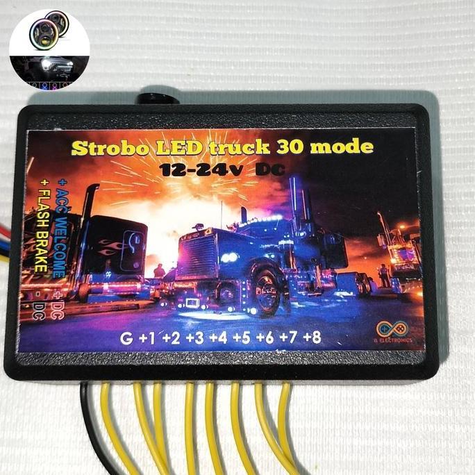 MODUL STROBO LAMPU KOLONG BAK TRUCK LED 30 MODE + FUNGSI REM KEDIP + FUNGSI WELCOME