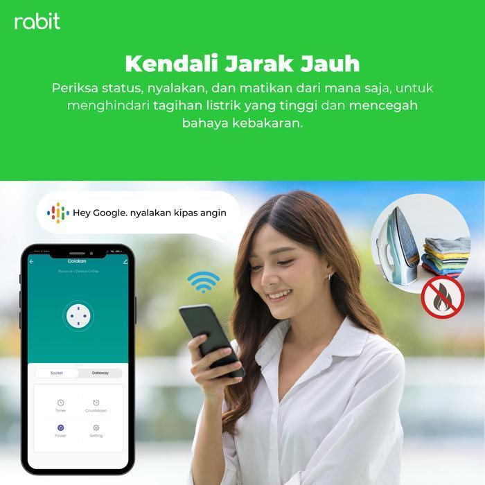 RABIT SMART PLUG WIFI 16A 2 IN 1 BLUETOOTH MESH GATEWAY COLOKAN SOCKET STOP KONTAK PINTAR WIRELESS