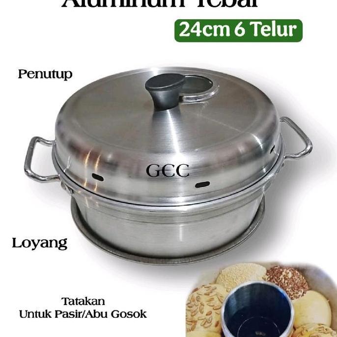 Alisman_Grosir - Orchid Panci Pemanggang Kue Bolu Baking Pan 24 Cm 6 Telur Alat Oven Panggang Kue Se