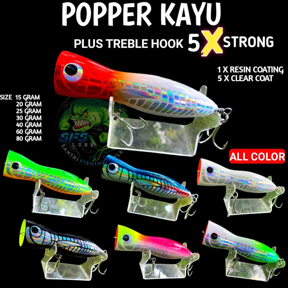 TERBARU 2026!!! Umpan popper kayu popper lure poper casting poper handmade umpan pancing popper popp