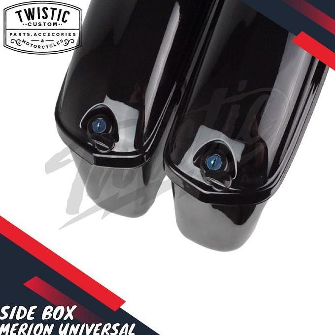 Side Box Side Bag Boks Bracket Rack Tas Samping Pannier Merion Touring Edition Motor Universal Custo