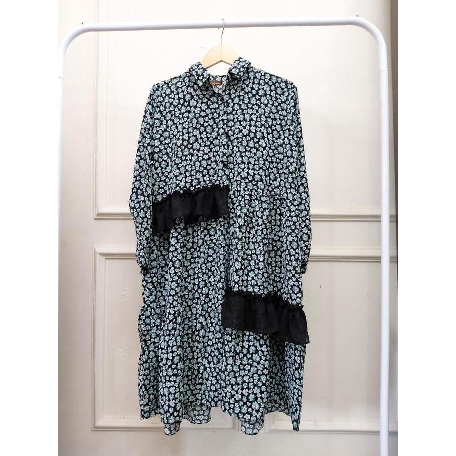 Tunik Bunga Haruka/Tunik Cantik/Tunik Terbaru/Tunik Kekinian/By Tiara Hijabers Butik Online